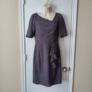 WHBM Asymmetric Tweed Sheath Dress